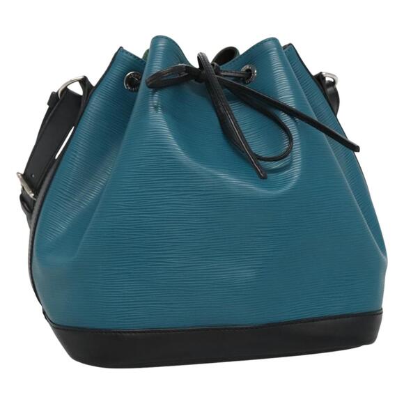 LOUIS VUITTON Epi Petit Noe Bag Tricolor Green Black Blue M40880 - Picture 1 of 16